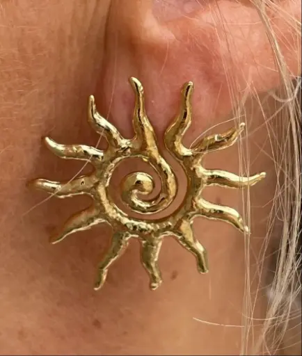 Boucles d'oreilles Soleil tribal n°297