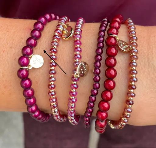 Bracelet perles rondes Méduim