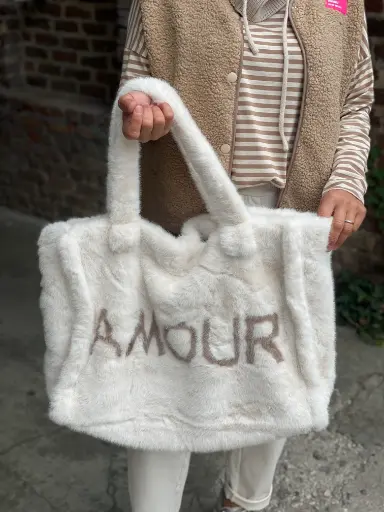 Cabas fourrure AMOUR