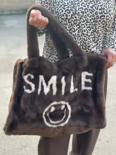 Cabas fourrure SMILE