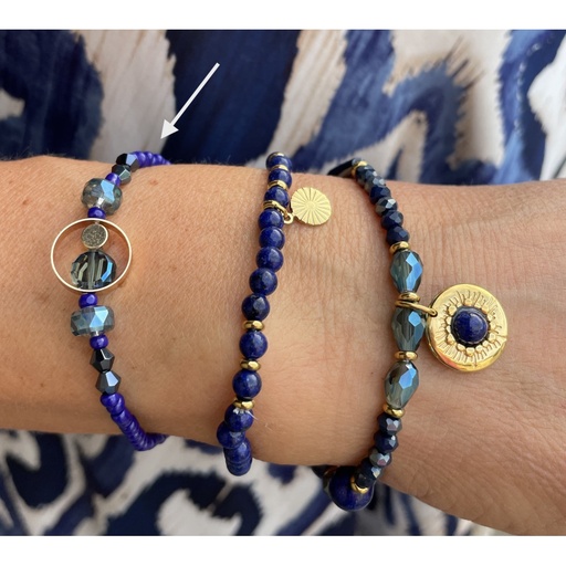 Bracelet bague minis perles n°175