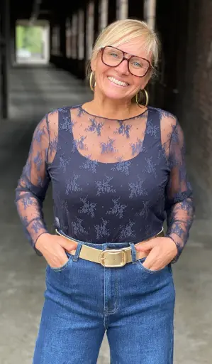 Blouse voile fleurs 
