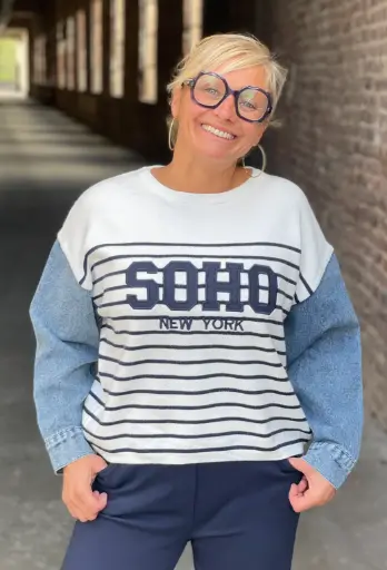 Pull manches Jeans Soho
