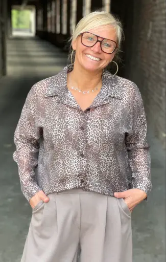 Chemisier voile mini Léo