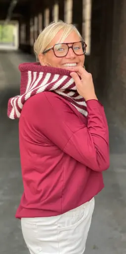 Cagoule rayée