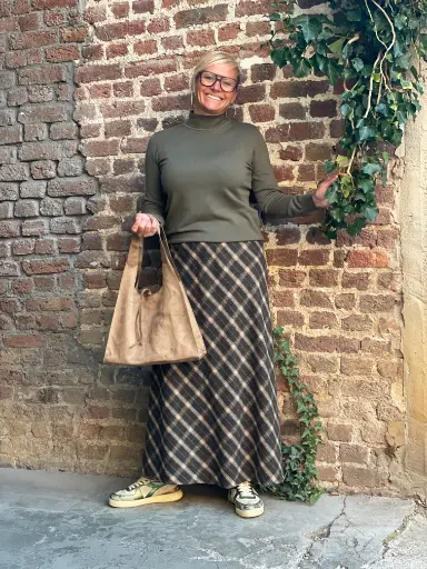 Jupe flanelle Losanges