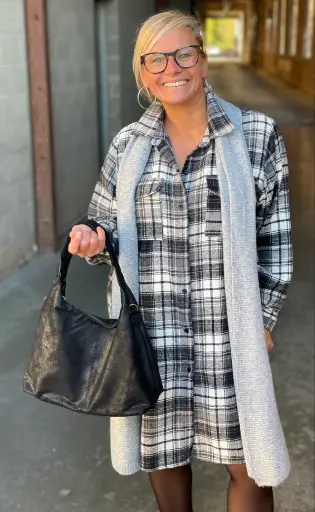 Longue chemise Carreaux