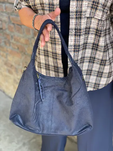 Sac Trapèze suédine marbré