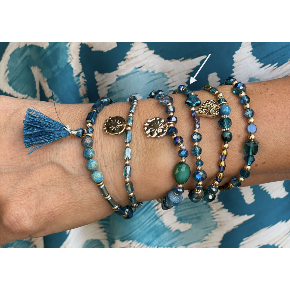 Bracelet perle étoile n°166