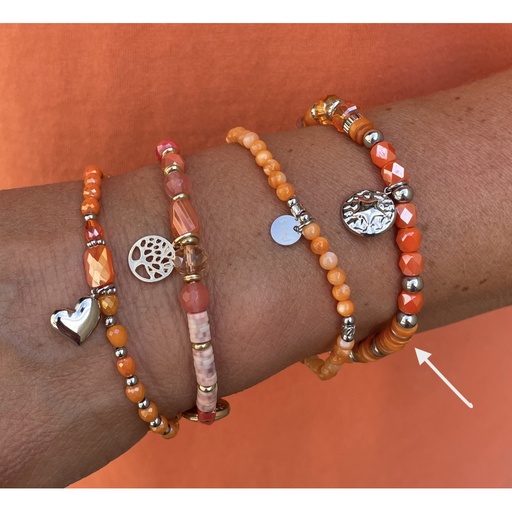 Bracelet perles etoile pendante n182