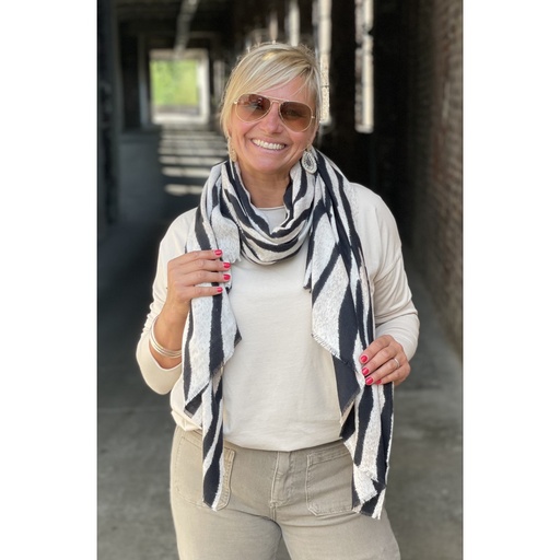 Foulard Epais Zebre Poils
