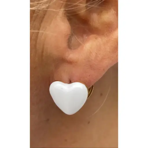 Boucles d'oreilles Coeurs Réversibles n°85
