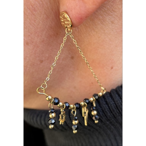 Boucles d'oreilles triangle breloques n°82