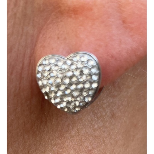Boucles d'oreilles Coeurs Puces Réversibles n°83