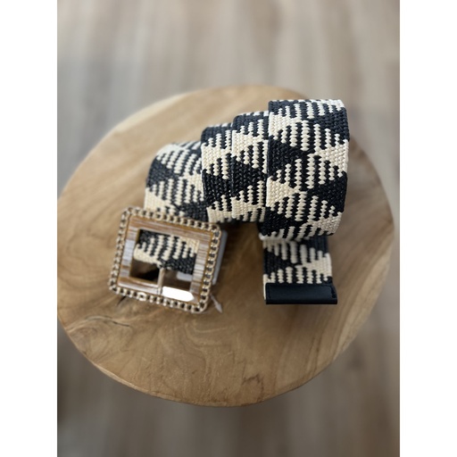 Ceinture élastique boucle carrée