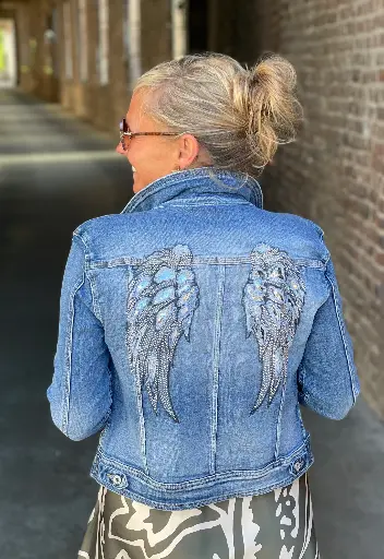 Veste jeans Ailes