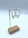 Boucles d'oreilles Créoles Minis Croix Strass n°114