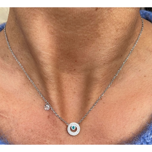 Collier chaine brillant oeil YL XL0074