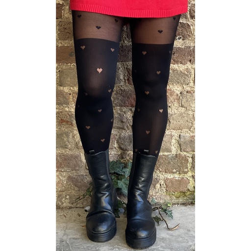 Bas collants cuissardes multis coeurs petite taille