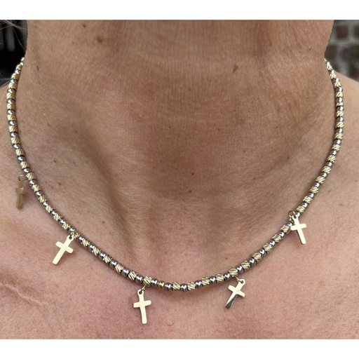 Collier 4 croix (XL0371)