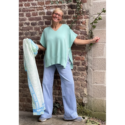 Jeans large bord