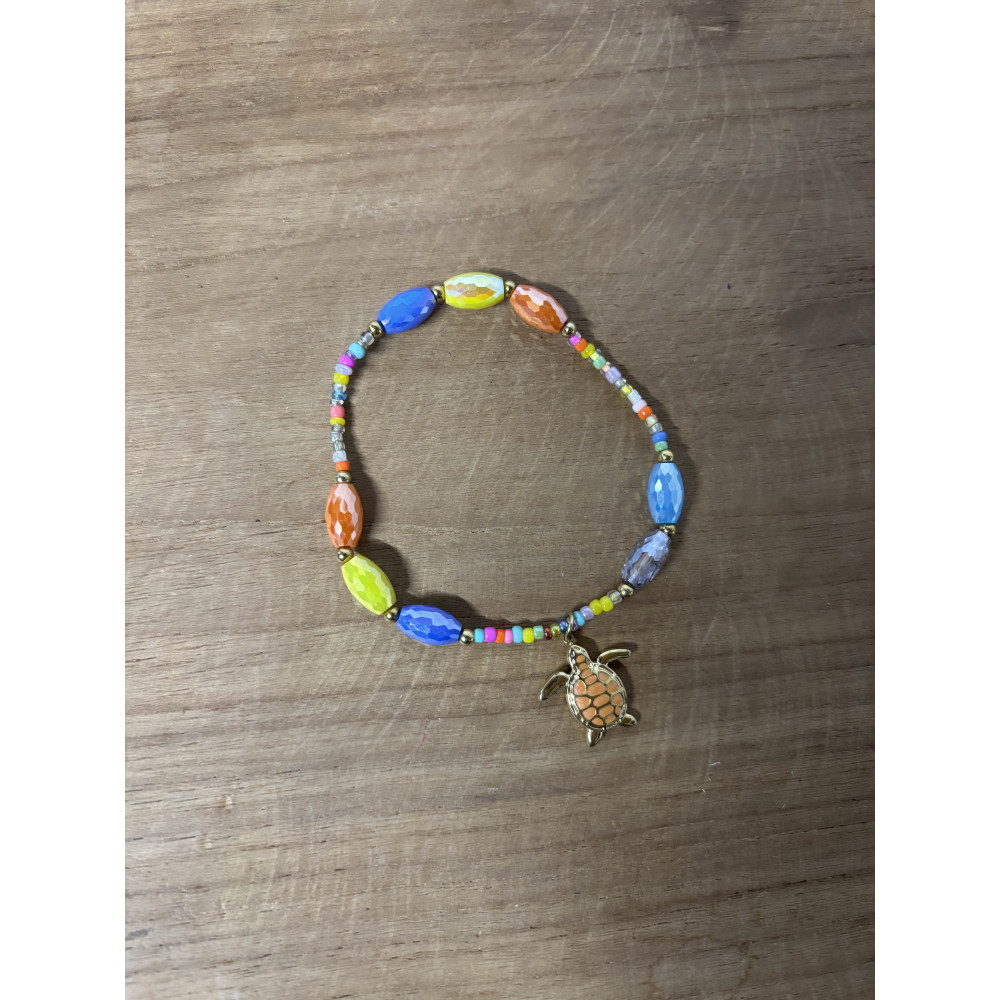 Bracelet différentes perles tortue n°197