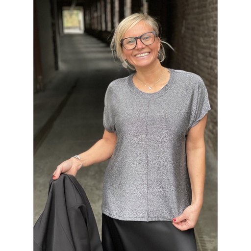 Blouse manches courtes cica Lurex