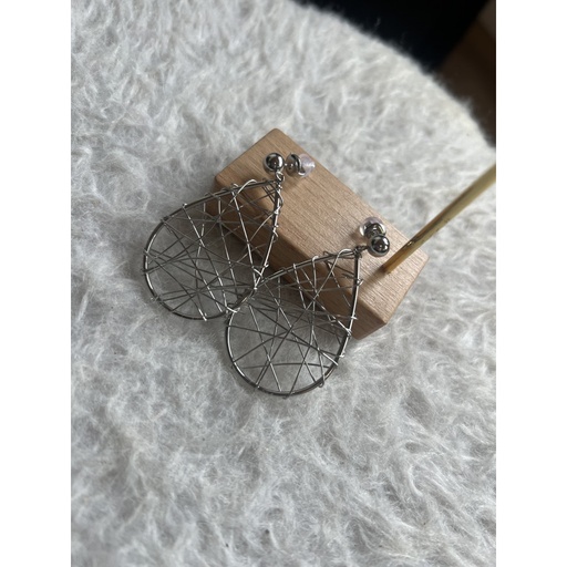 Boucles d'oreilles goutte treillis N°148