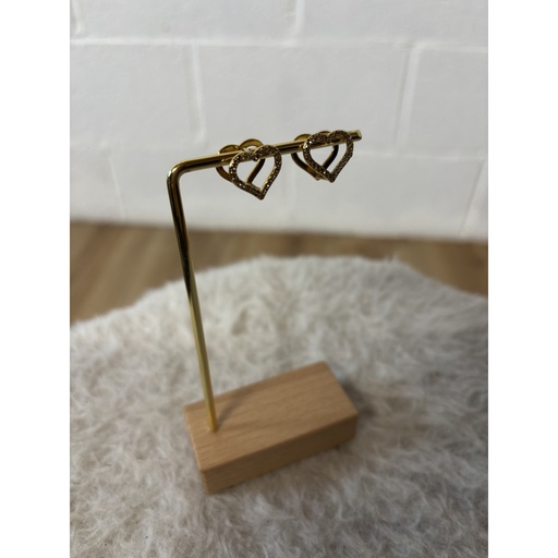 Boucles d'oreilles Coeurs Réversibles n°136