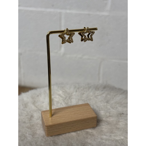 Boucles d'oreilles Etoile strass n°141