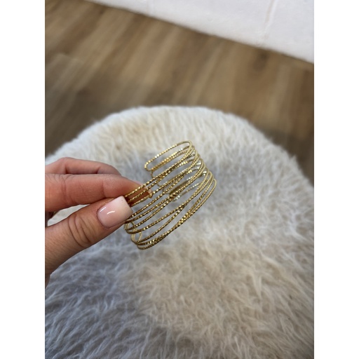 Bracelet manchette ressort