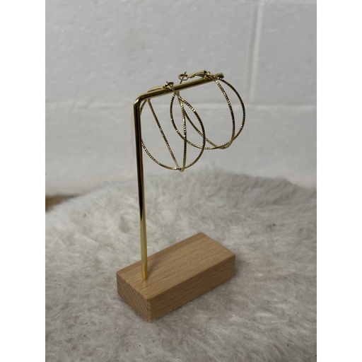 Boucles d'oreilles Créoles Croix n°145