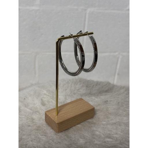 Boucles d'oreilles Créoles Ecailles n°146