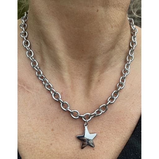 Collier gros maillons étoile PS2102