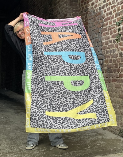 Foulard love Happy life léo