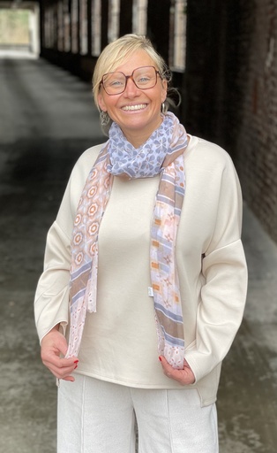 Foulard bandes patchwork