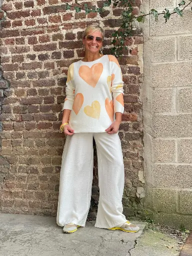 Pull Couture manches Coeur