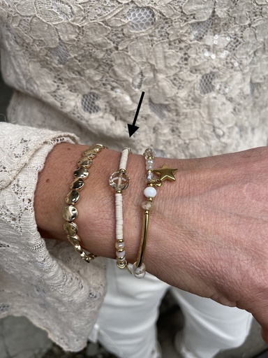 Bracelet perles effet caoutchouc n°148