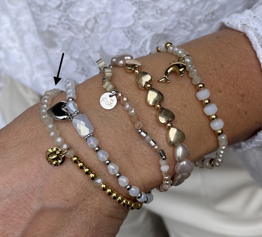 Bracelet billes dorées n°153