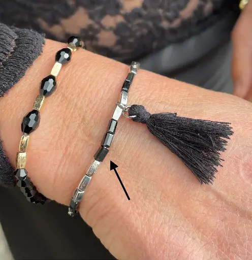 Bracelet pampille n°162 (Noir)