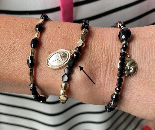 Bracelet médaille étoile n°163