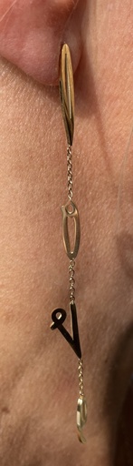 Boucles d'oreilles love n°154