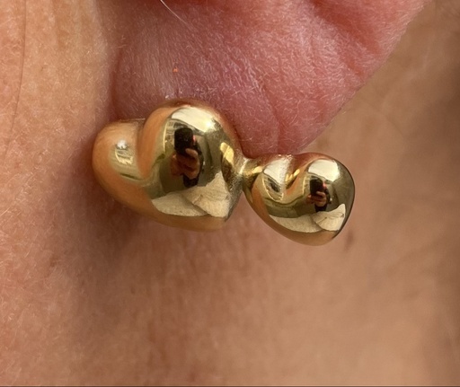 Boucles d'oreilles Duo Coeurs n°157