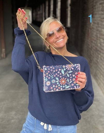 Sac bandoulière fun perles