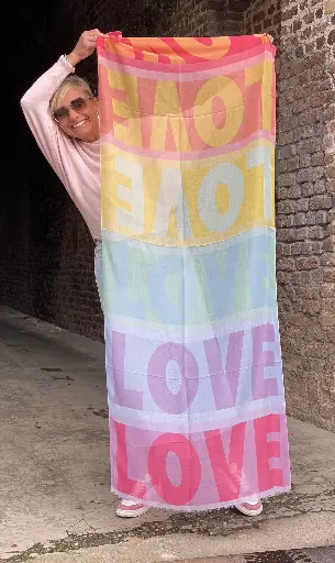 Foulard bandes love