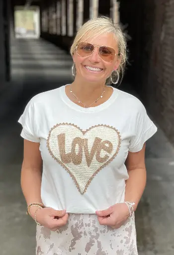 T-shirt Love Coeur