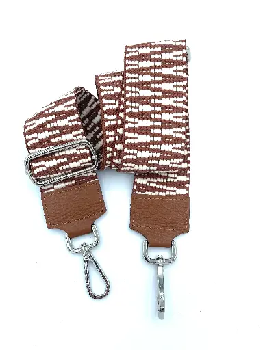 Lanière Zigzag Attaches Argentées