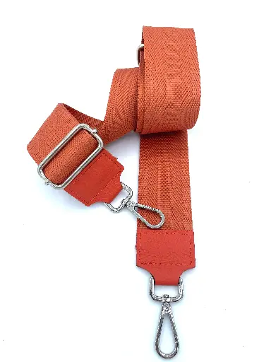 Laniere 5 bandes unie attaches argentees