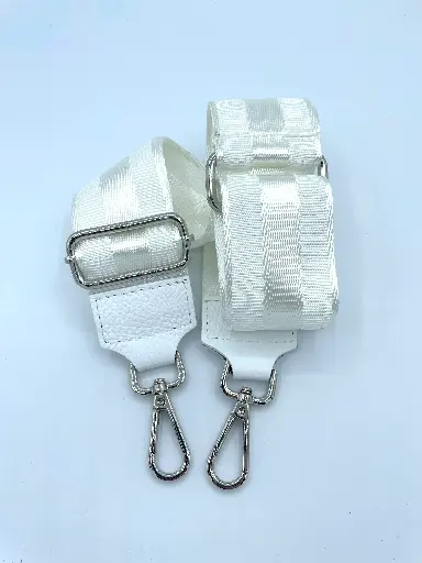 Lanière 3 Bandes Attaches Argentées