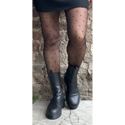 Bas collants minis pois grande taille